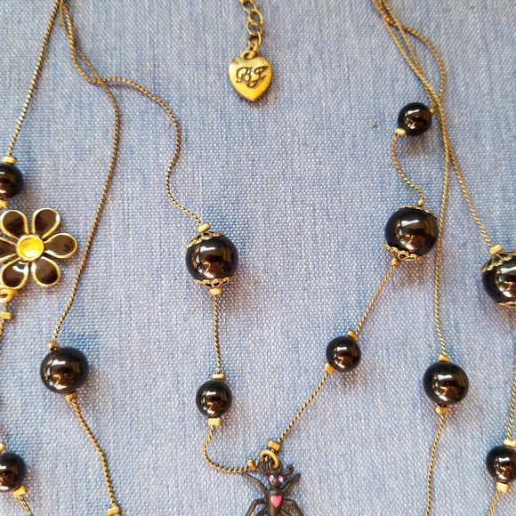 🕷️🍒Betsey Johnson Vintage 3-Chain Necklace - EPC🍒🕷️ - Picture 7 of 15